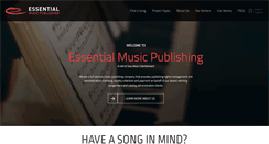 Desktop Screenshot of essentialmusicpublishing.com